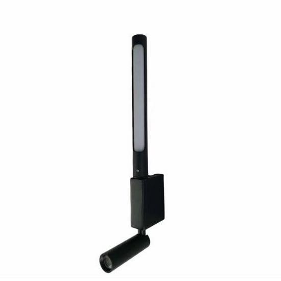 Nordic Style Adjustable LED Bedside Wall Lamp - Rotatable Reading Light for Bedroom or Study.