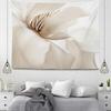 White Flowers Pattern Tapestry Wall Hanging Tapestry Large Fabric Autumn Simple Nordic Boho Plant Pattern Bedroom Decoration