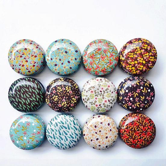 12Pcs/Set Tin Box Widely Used Iron Cute Mini Round Aromatherapy Candle Jar for Candy Tea