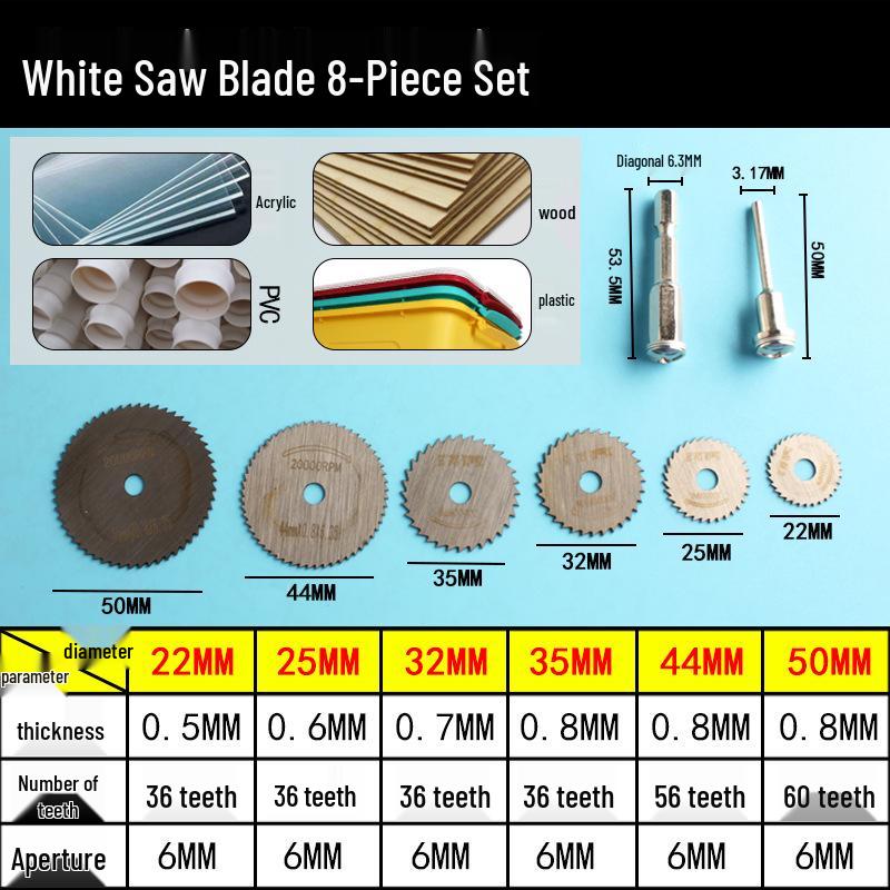 Hex Shank Electric Screwdriver Small Circular Saw Blade - High Speed Steel for Drills