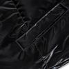 Jordan Logo Embroidered Glossy Down Jacket With Hood And Zipper Kids Outerwear Black JD2242022GS-001