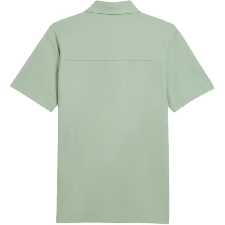 Puma Rad/Cal Casual Moisture-Wicking Quick-Dry Sun Protection Short Sleeve Polo Shirt Men Polo Shirts Fog-Green 690191-86