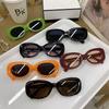 New Oval Big Frame Ladies Sunglass  Fashion Femalle Sunglasses Trendy Retro Designer Sun Shades Eyewear Uv400