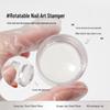 Zasouvací silikonová sada razítek na francouzskou manikúru