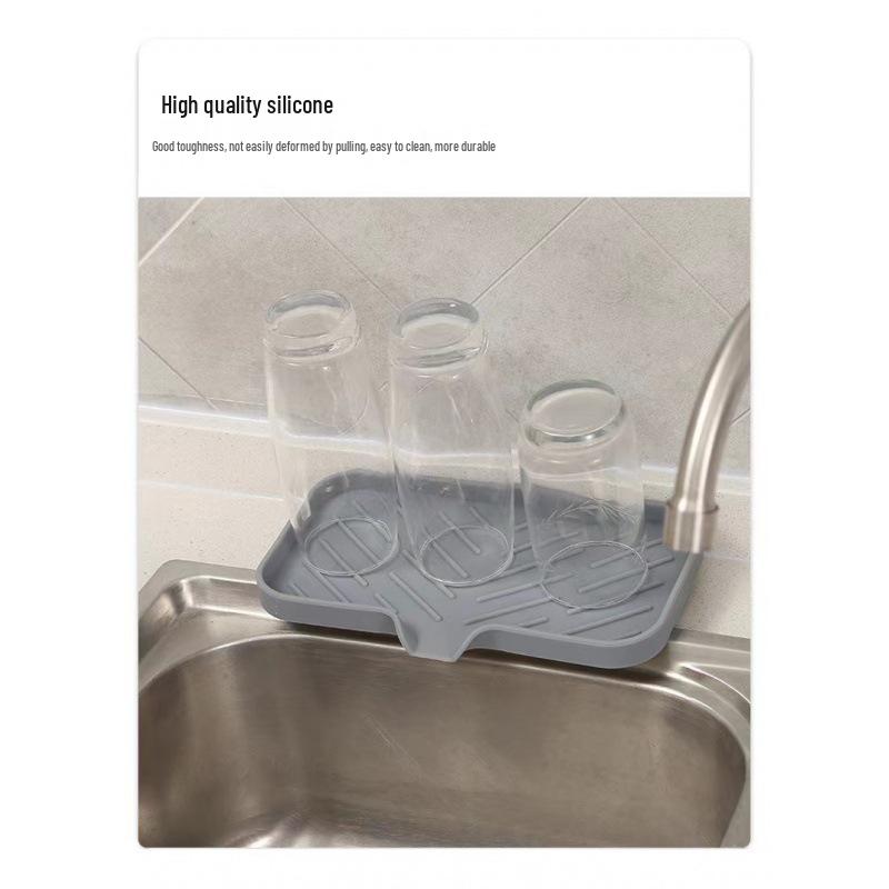 Japanese-Style Silicone Soap Dish - Water-Draining, Creative, Available In Large and Small Sizes for Bathroom and Toilet Use.