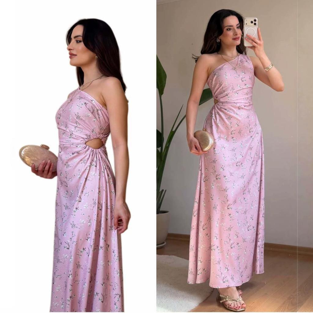 2026 Spring and Summer New  American Amazon, Women's Sleeveless Dress with Waist Exposed and Slanted Shoulders