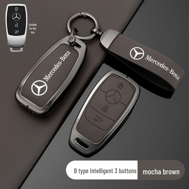 Originalt Mercedes-Benz nyckelfodral för E300L, C260L, A200L, GLA200, GLC/B - Unisex Bilfärgsskal