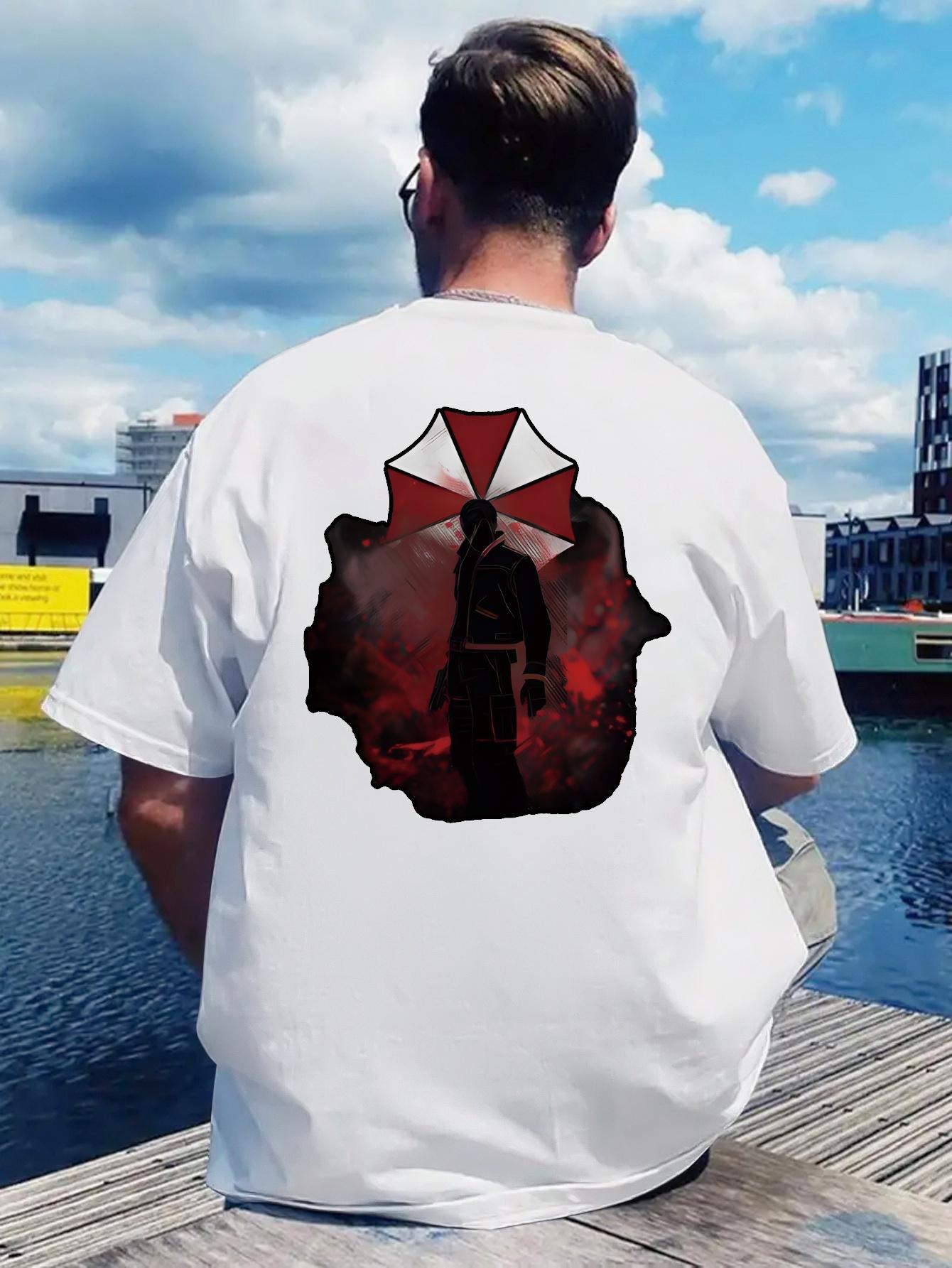 One Retro Rock Band Print T-shirt with Round Neck S
