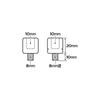TANAX NAPOLEON C-3 Screw Diameter Conversion Adapter, Black, Height Adjustment Adapter, 2-Pack