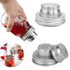 Mason Jar Shaker Lids Stainless Steel Seasoning Shaker Tops for Sugar