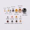 30-300Pcs Gold Color Metal Beads Smooth Ball Spacer Beads Supplies for Jewelry Making Accessories DIY Jewelry Findings