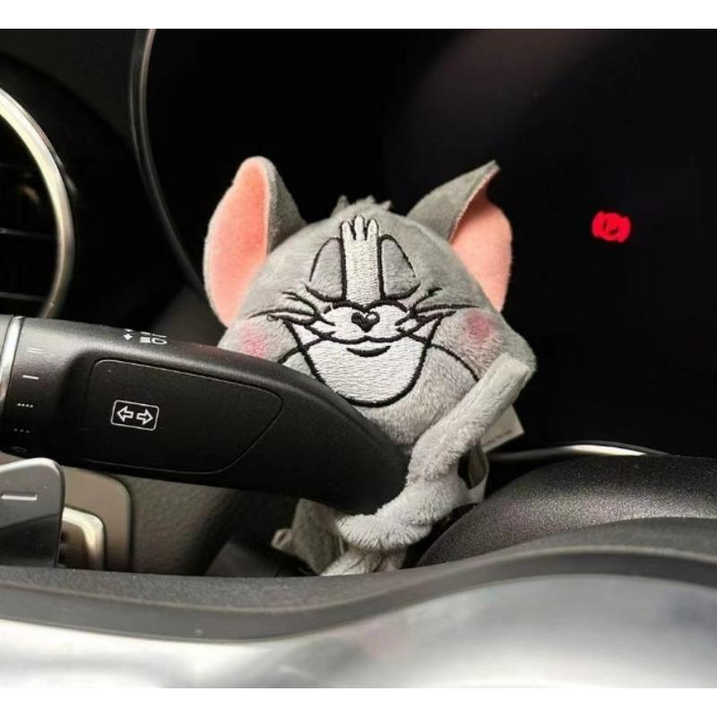 Auto-Dekorationspuppen, Piloten-Pawdog-Lenklichter, Scheibenwischer-Yellow-Schild-Ornament, niedlicher Schleifenhund, Auto-Wischer-Puppe, Innenzubehör
