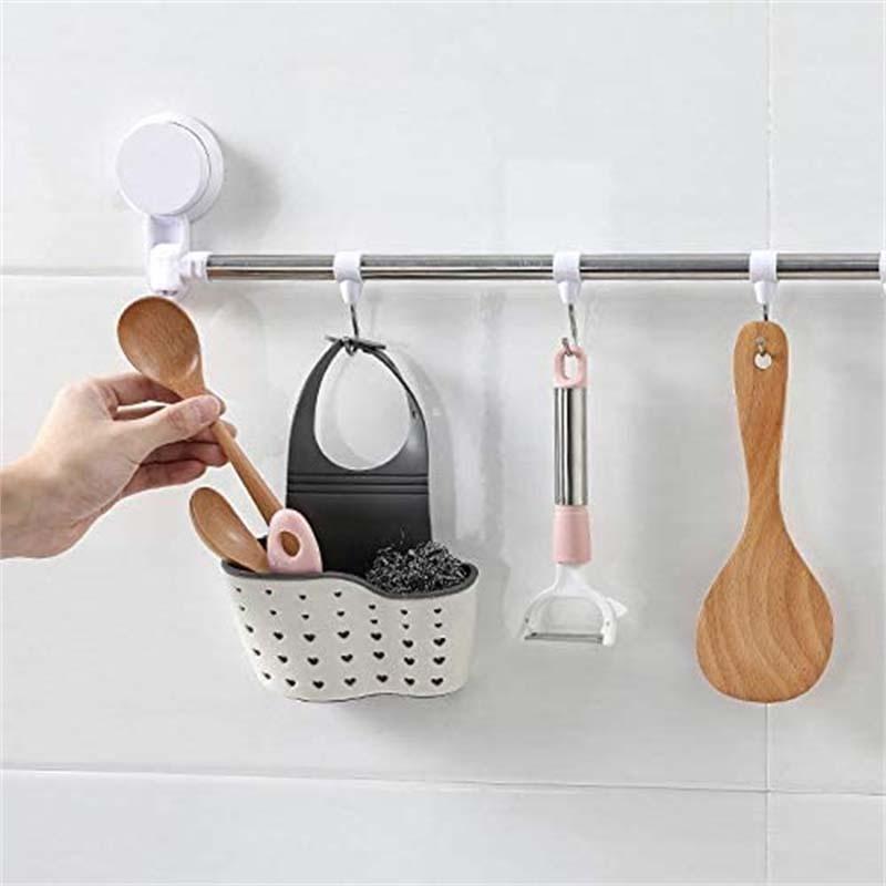 Home decorate Storage Drain Basket Kitchen Sink Holder Adjustable Soap Sponge Hanging Drain Basket Bag Kitchen Accessories
