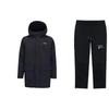 Li Ning Logo Print Hooded Windproof Warm Cotton Jacket Comfortable Drawstring Pants Casual Sports Suit Men Suit Black AFDSB87-2+AKXR589-1