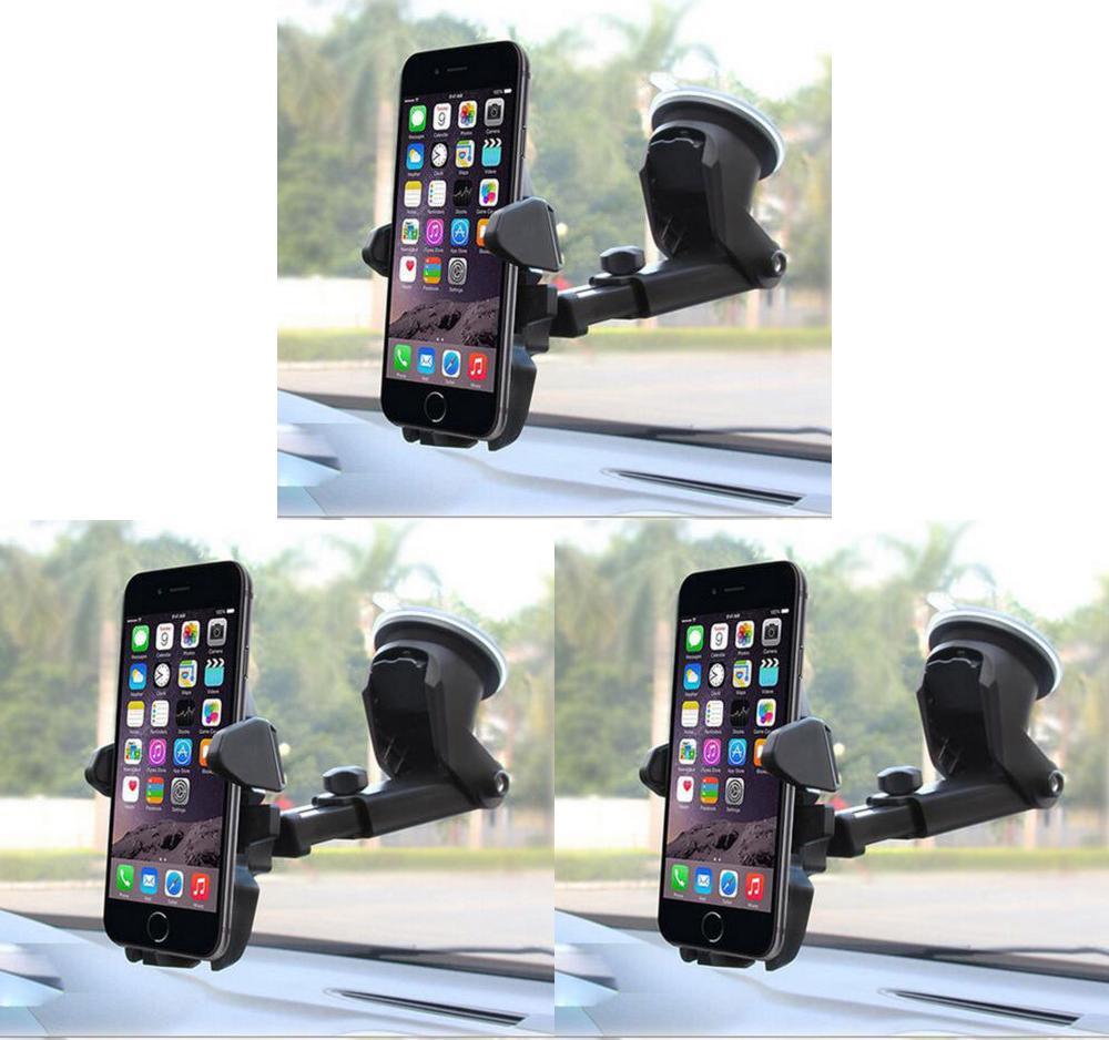Universal 360 Rotating Car Windshield Mount Holder Stand Bracket For Cell Phone With Premium Quality Design