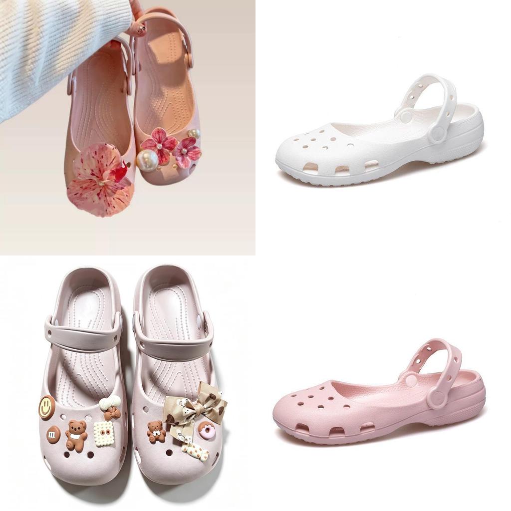 Eva Ladies Clogs With Flower Embellishments And Slipresistant Outsole For Daily Use