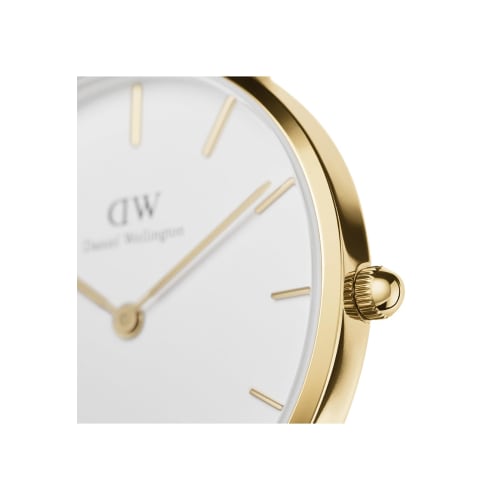 Daniel Wellington Petite Watch, 32mm, Double-Plated Stainless Steel (316L) with Gold, Gold, 32mm