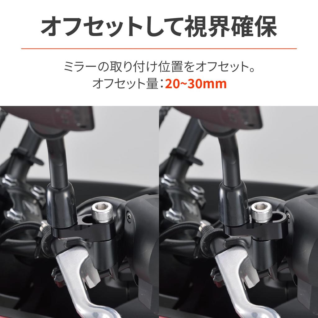 Daytona 99612 Motorcycle Mirror Stay, One Side, 0.4 Inch (10 Mm) Positive and Reverse