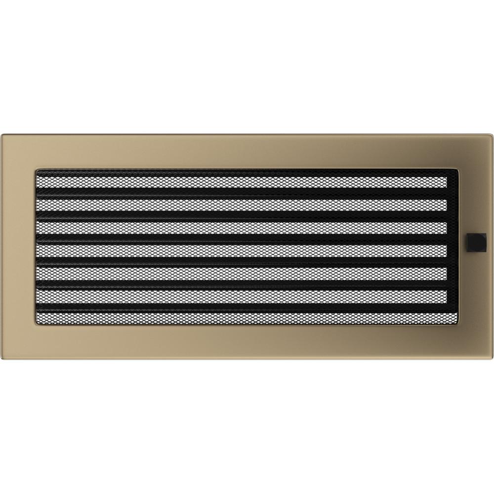 Vent Cover 17x37 gold - plated with blinds