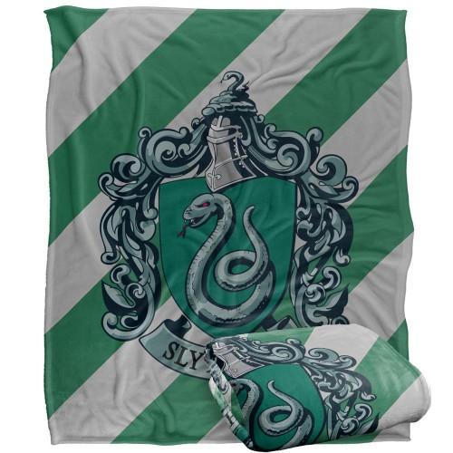 Harry Potter Slytherin Striped Blanket