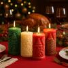 Christmas Cylinder Scented Candle Silicone Mold DIY Craft Kit Holiday Gift Home Dining Table Decoration Craft Supplies