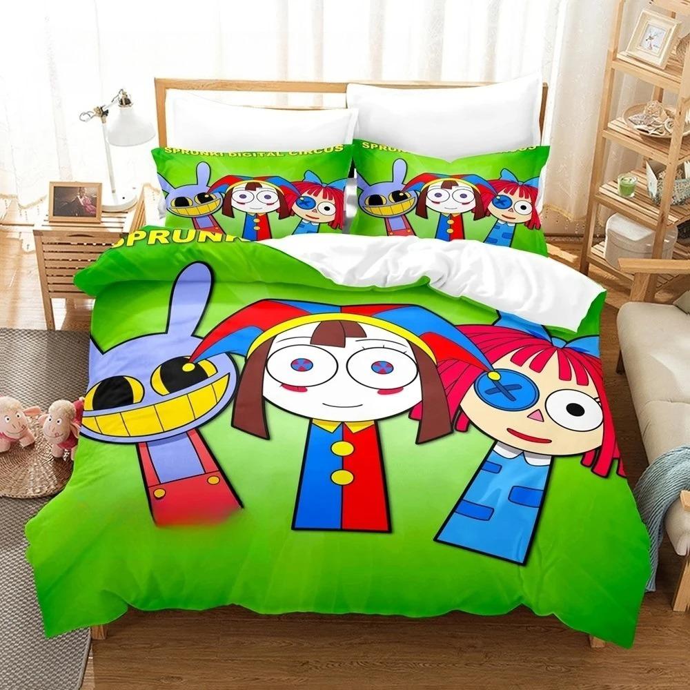 Sprunki Bedding Set Single Twin Full Queen King Size Bed Set Adult Boys Bedroom Duvet Cover SetsSprunki Anime