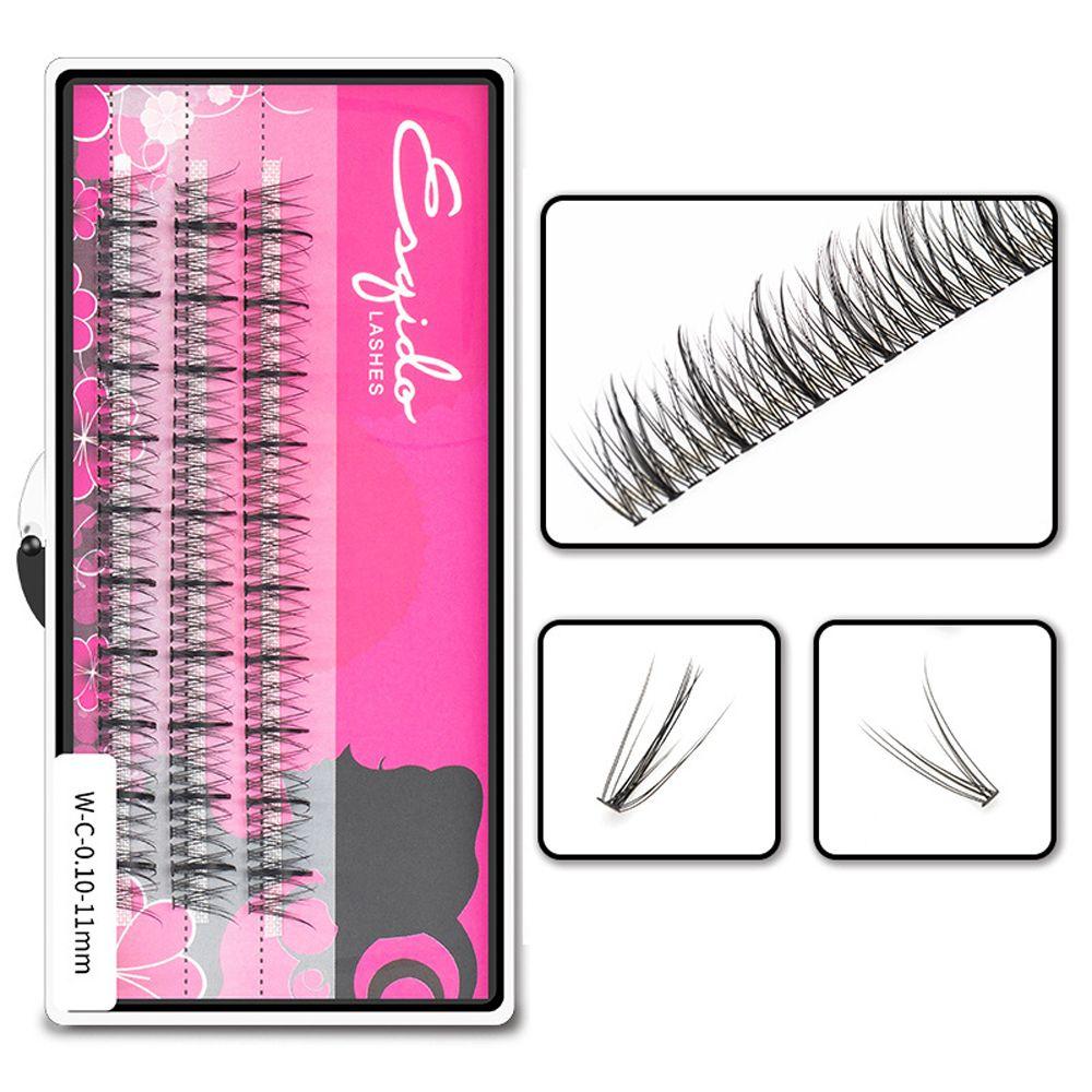 Segmented Eyelashes Bundles Fishtail False Eyelashes Lashes Extension Individual Cluster Eyelashes