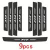 9PCS Car Door Sills Guards Stickers Film Anti Scratch Carbon Fiber Protector Scuff Pedal Cover Auto Accessories