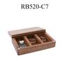 Wedding Wood Rings Jewelry Organizer Box Display Travel for Case Portable Storage Square Shape Box Walnut Necklace Holer