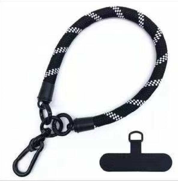 Luxury Phone Wrist Strap 10mm Diameter Lanyard Anti-loss Short Rope USB Keychain Hanging Portable Bag Mobile Cover Case Strap