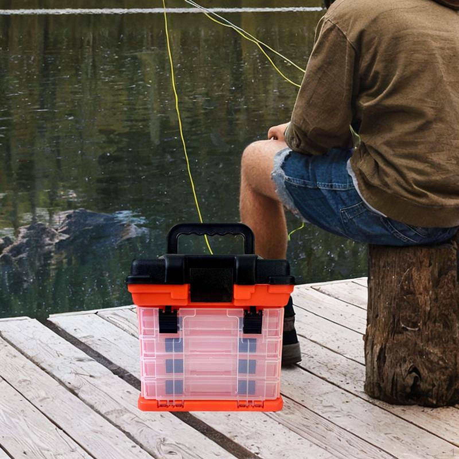 

Ящик для хранения наживок и аксессуаров для рыболовов красный