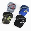 American Three-dimensional Letter Embroidery Denim Camouflage Baseball Cap Men and Women Color Matching Street Casual Hip Hop Cap Tide