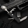 Multifunctional Foldable Detachable Tableware: Compact Travel & Outdoor Aluminum Handle Fruit Knife