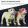 Cabilock Adorable Simulated Dog Figurine High-Grade Plastic Dog Model for Home Decoration and Collectibles Lightweight