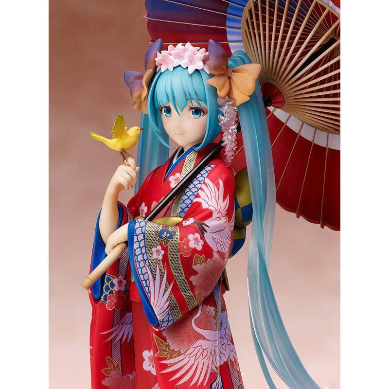 Exquisite Anime Stronger Hatsune Miku Kimono Yukata Hanairogoromo Pvc Action Figure