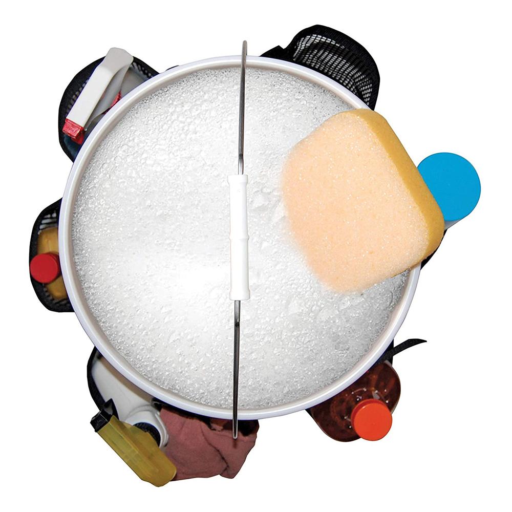 Fishing Bucket Organizer for 5 Gallon Bucket Ice Fishing Bucket Tool Organizer Tackle Bag with Multi Pockets for Car