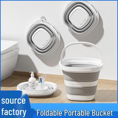 Collapsible Household Plastic Bucket - Portable Folding Bucket for Dormitory, Travel, Outdoor, and Fishing - Available In Small and Large Sizes.