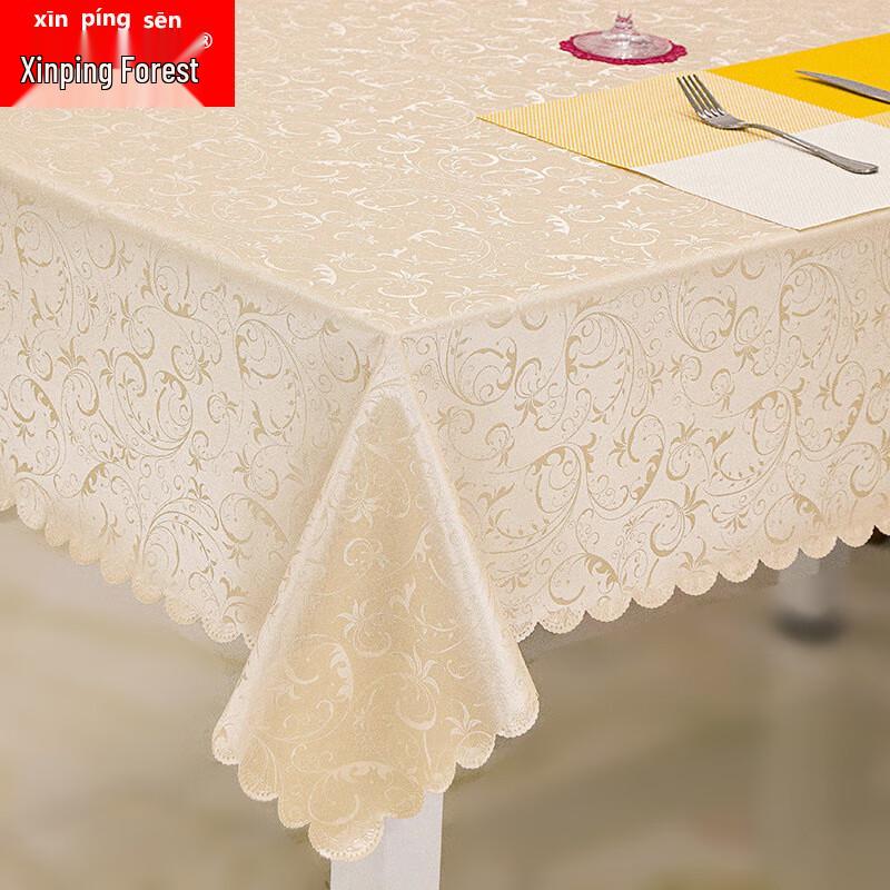 Waterproof PU Square Tablecloth