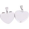 40pcs 24.7mm Heart Cabochon Settings Stainless Steel Bezel Pendant Trays DIY Neclace Base Blanks for Jewelry Making Supplies