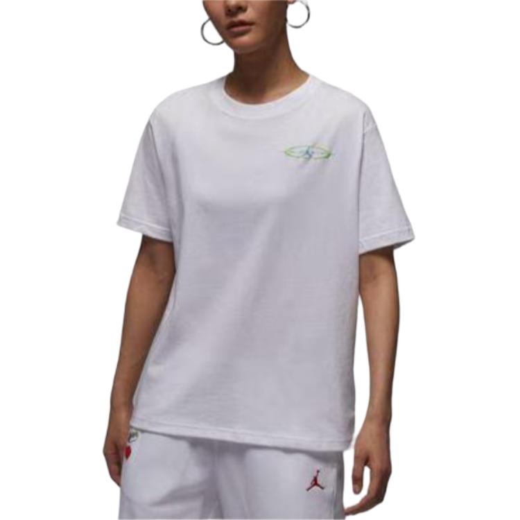 Jordan Breathable Versatile Crew Neck Short Sleeve T-Shirt Women T-Shirts HV0195100