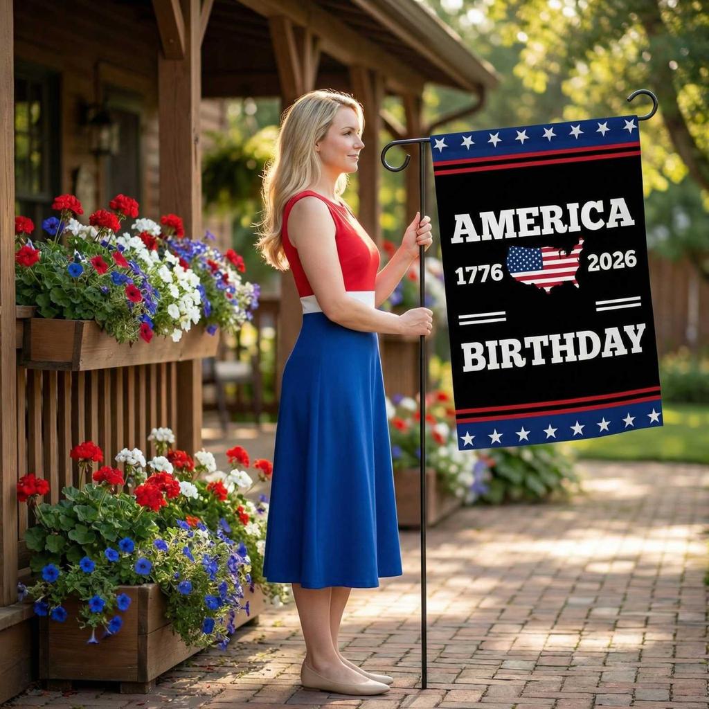 Decorative Garden Flag For The 250th Anniversary Of The United States