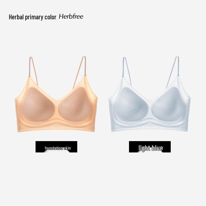 Herbal First Color Women s Seamless Antibacterial Bra (2-Pack) M