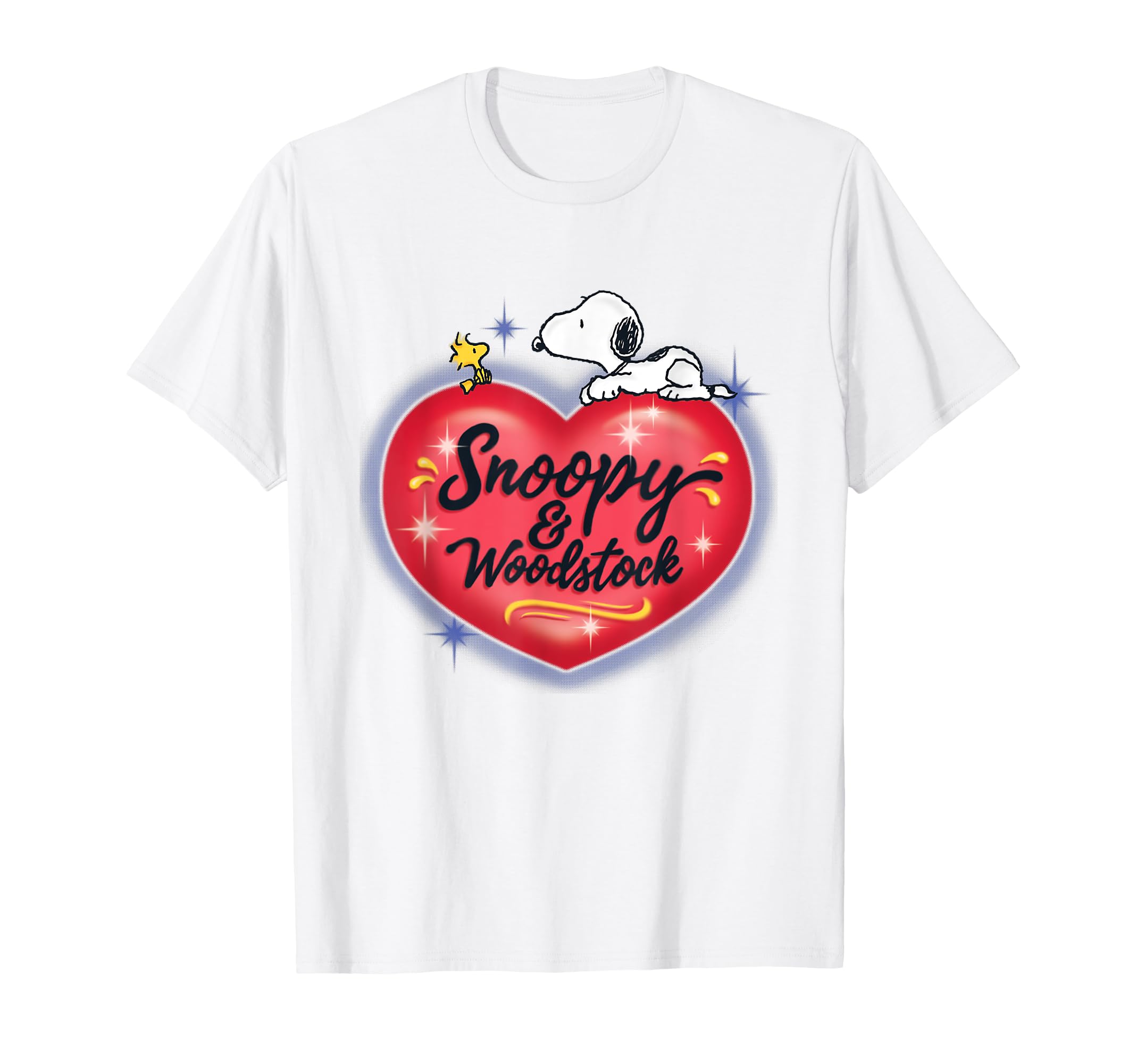 

Peanuts Snoopy Woodstock Love Heart T-shirt