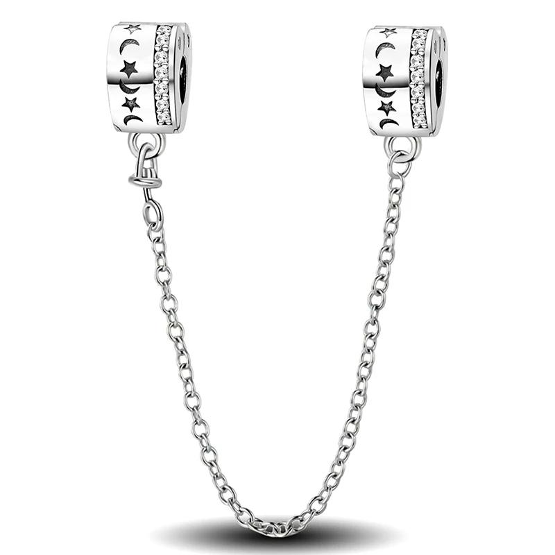 Copper Star Moon Series Cute Charms Beads Fit Diy Bracelet Bangle Making Gift Of High Quality Jewelry For Womens