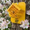House for Balcony 3D Printed Bee Outdoor Honeycomb Hotel Garden Yard Nesting Site Small Hive Bees Butterflies Ladybugs Pollinators