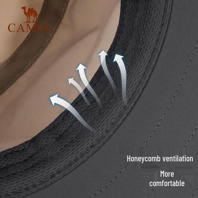 CAMEL Outdoor Full-Brim UV Protection Bucket Hat