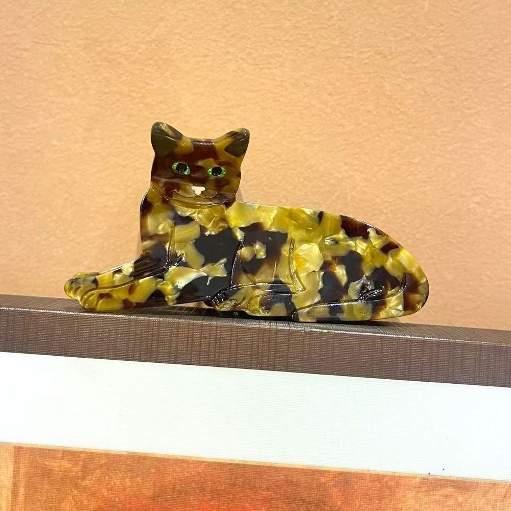 Cartoon Animal Hair Clip Acetic Acid Shark Clip Personalized Acetate Cat Hair Claw Female