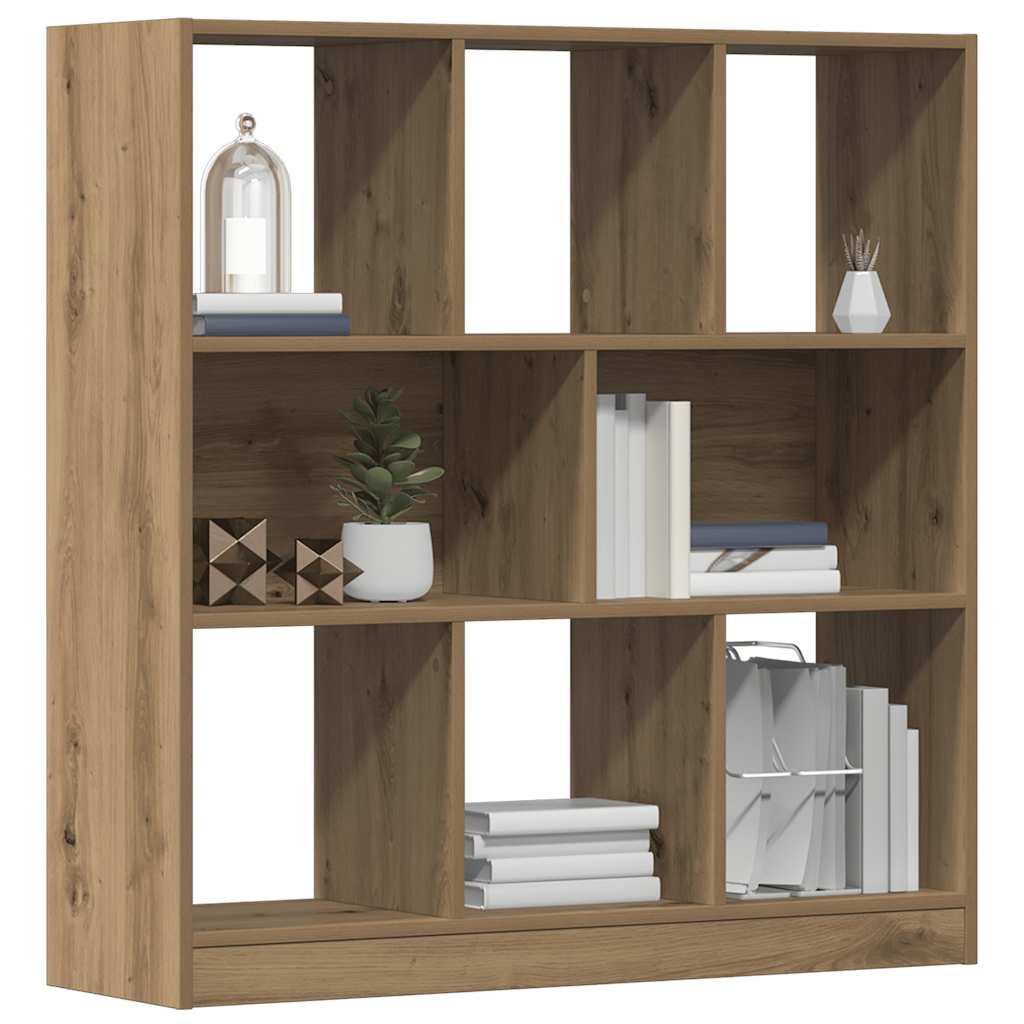 Artisan Oak Bookshelf 97.5 x 29.5 x 100 cm Particleboard