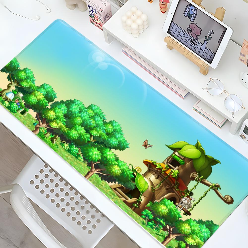 Game Maplestory Mouse Pad Gaming Locking Edge Big safely Computer Gamer Large Rubber Art Mousepad Laptop Desk Mat