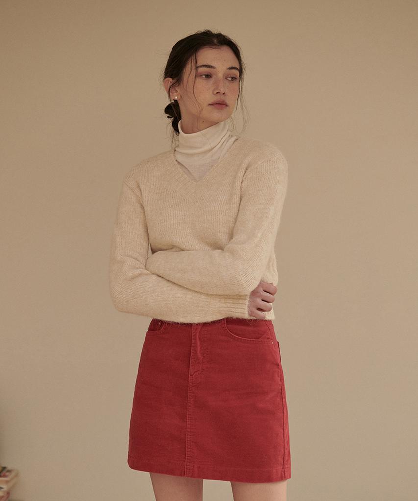Pandora Fit [Skirt] Blur Skirt Wine
